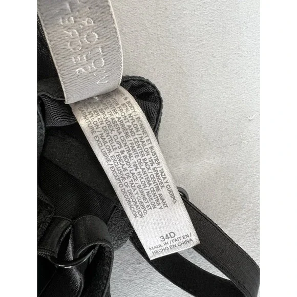 Victoria's Secret Women's Black Lace Push Up Corset Top Bra  34D Sexy - Picture 9 of 11